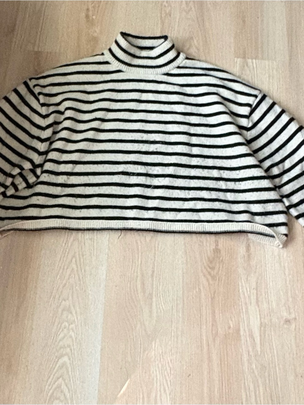 Cider Black & Cream Striped Knit Sweater